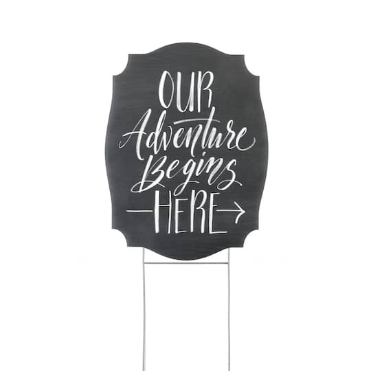 Hortense B. Hewitt Co.™ Our Adventure Begins Yard Sign